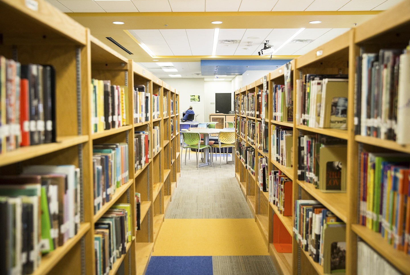 long view of a library