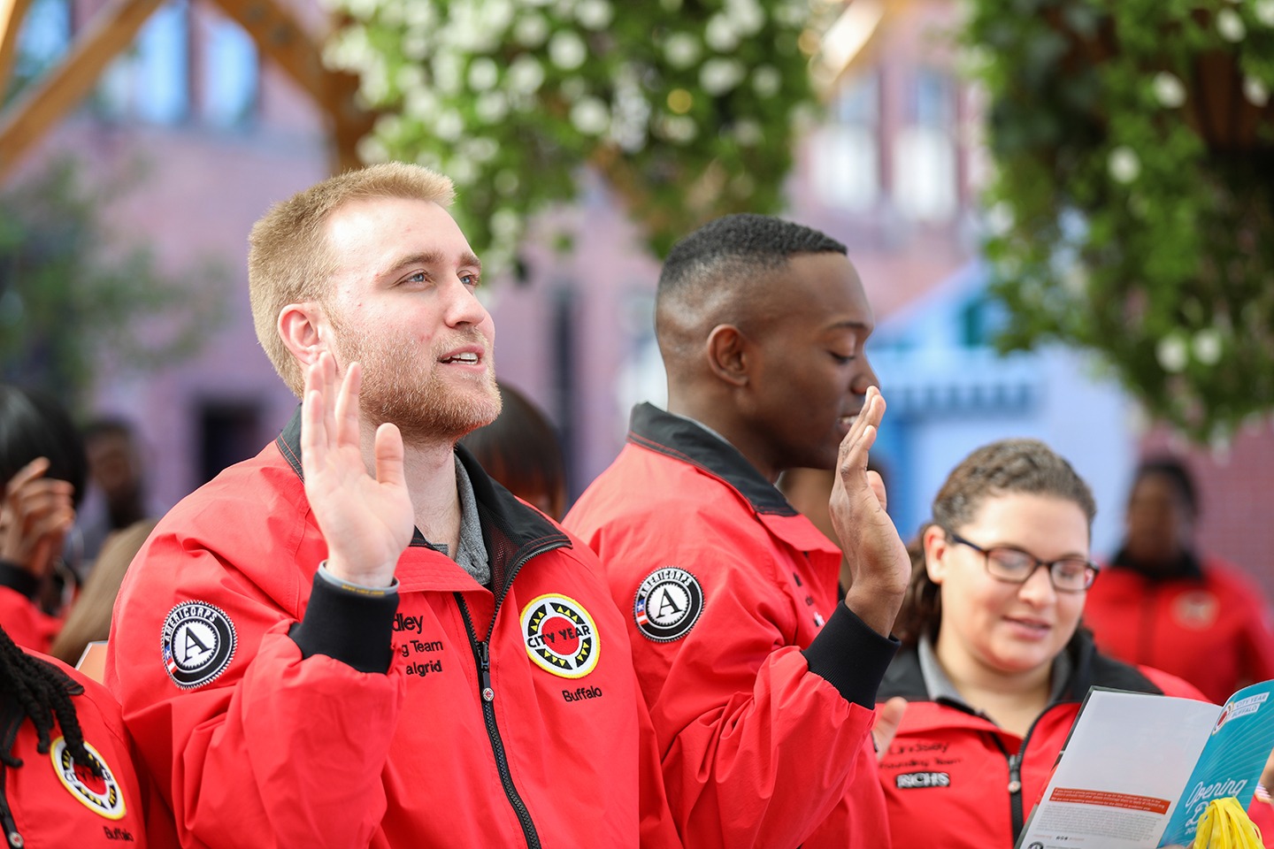 AmeriCorps members take the City Year pledge