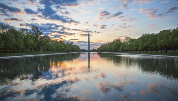 Washington Monument and reflecting pool