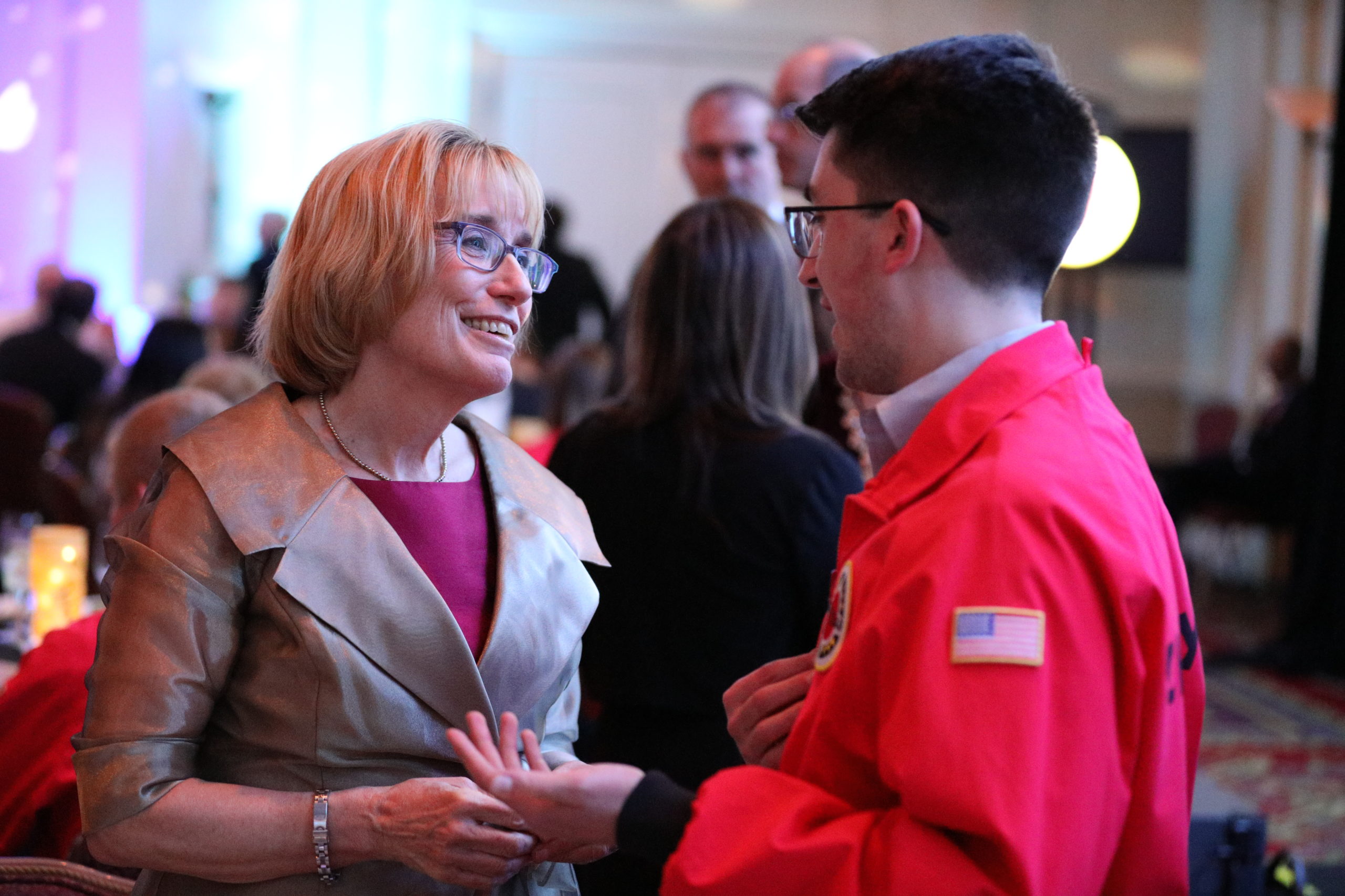 AmeriCorps members meet with political and local leaders at Starry Starry Night.