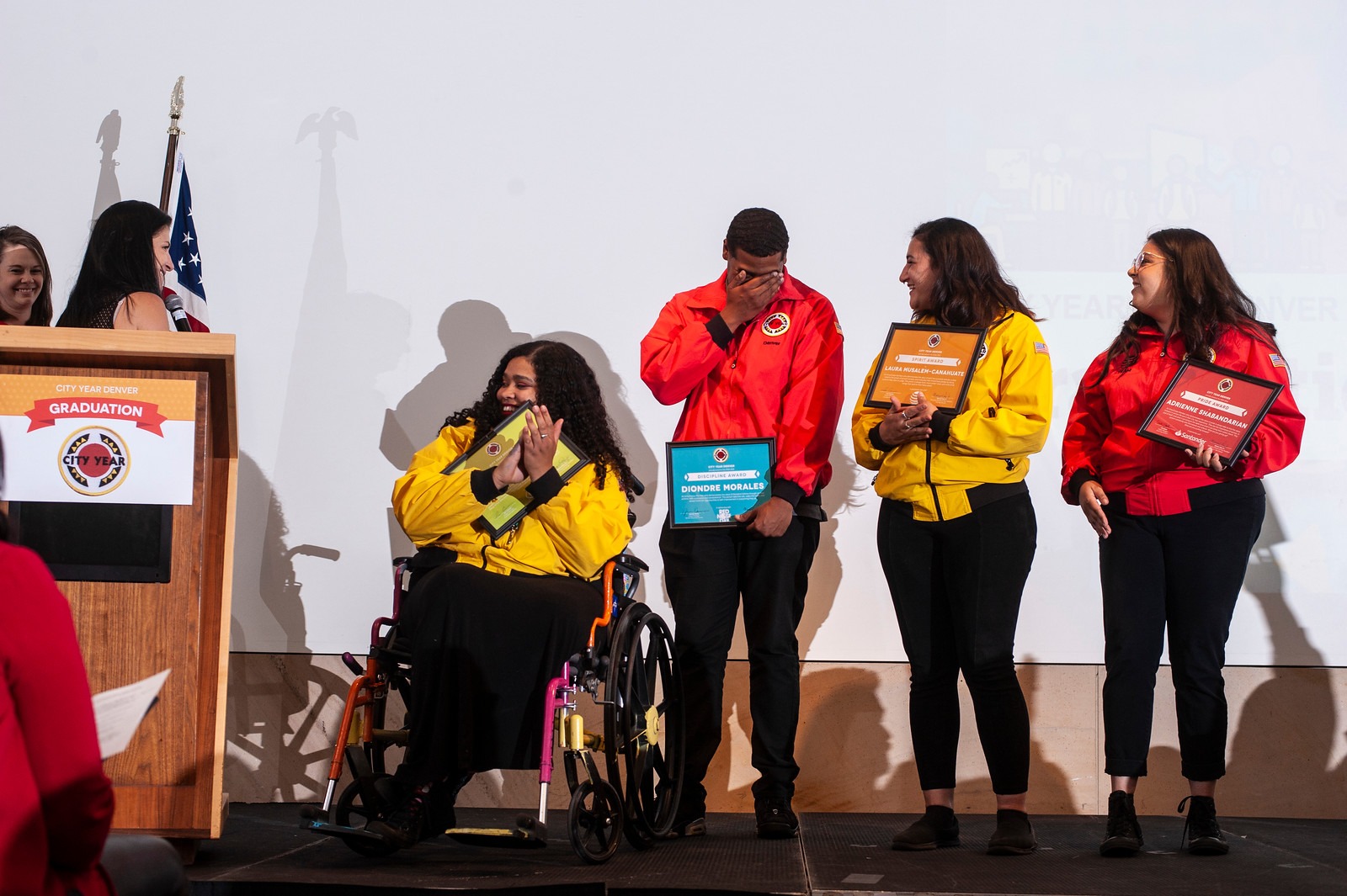 Award Recipients at City Year Denver Graduation Ceremony