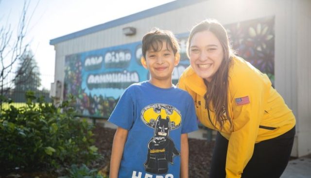 City Year Sacramento member and student