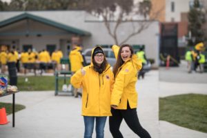 City Year AMeriCorps Members pose during the MLK Day of Service project