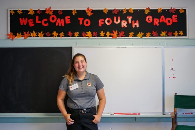 Brittany Howard in her fourth grade classroom