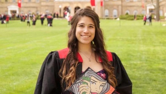 City Year Milwaukee AmeriCorps member at college graduation