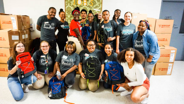 City Year Milwaukee AmeriCorps members volunteer with Running Rebels