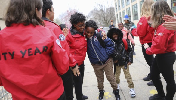 City Year AmeriCorps Washington DC Morning greeting