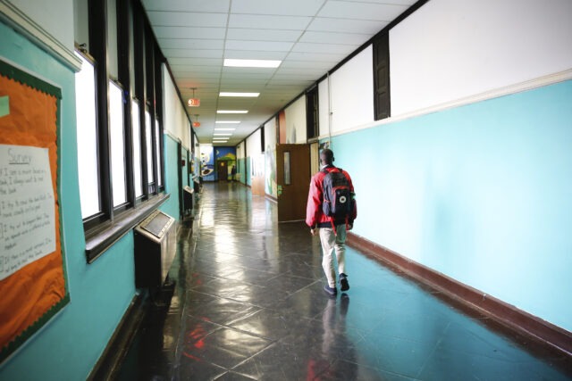 City Year AmeriCorps member serving in Philadelphia schools