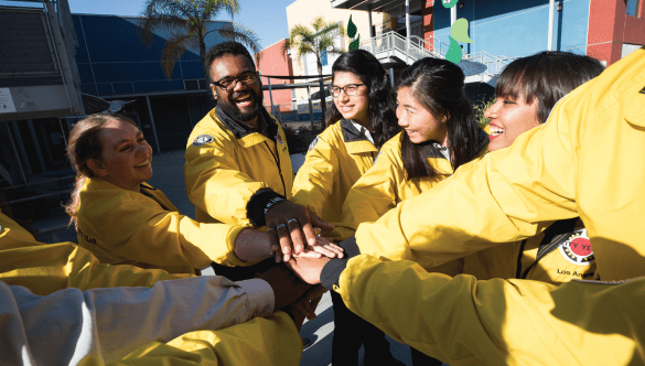 City Year yellow uniform spirit break