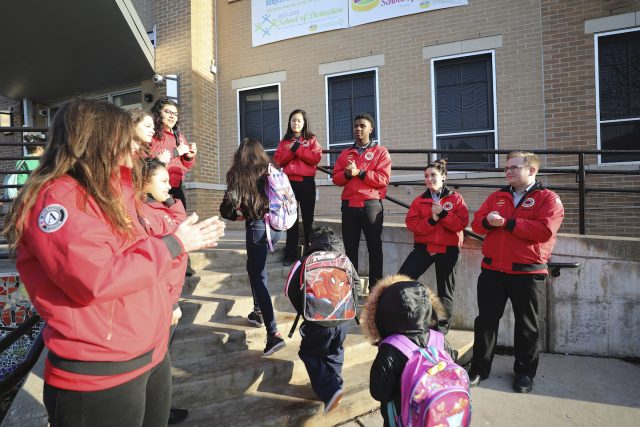 City Year AmeriCorps morning greeting helps prevent learning loss