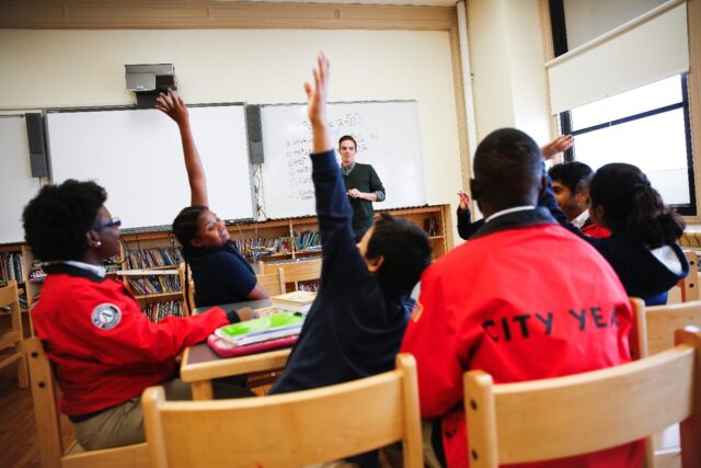 City Year classroom in school service