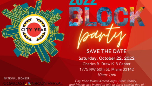 City Year Miami block party invite