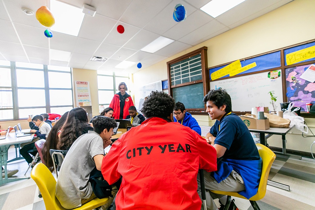 City Year AmeriCorps members support students