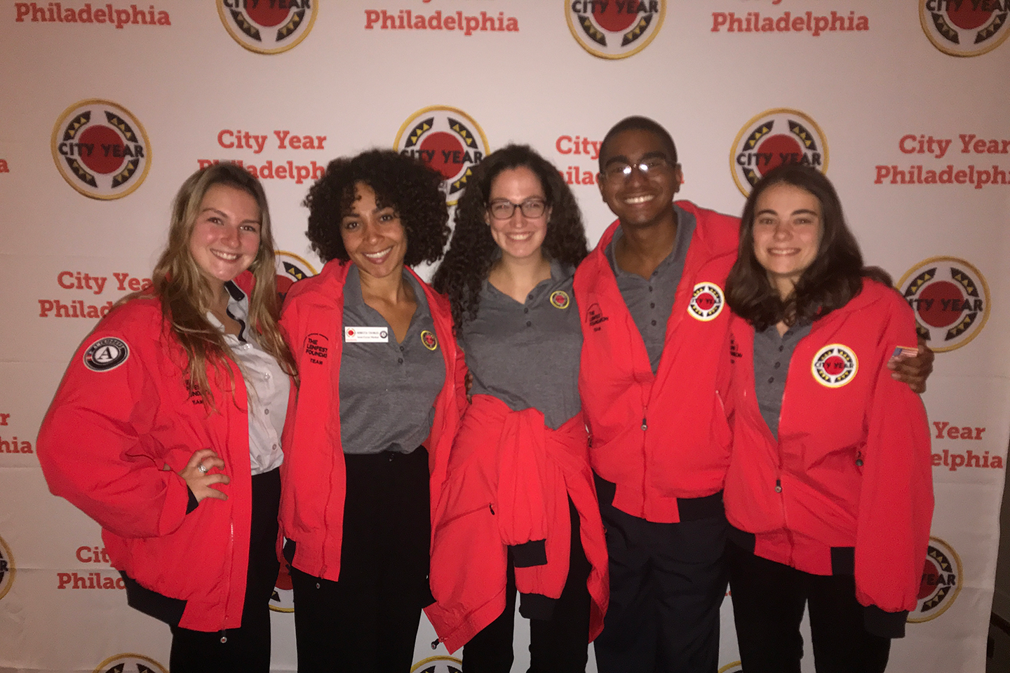 CY Philly AmeriCorps members with Rebecca Charles
