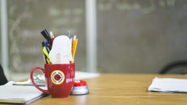 City Year AmeriCorps mug on a desk