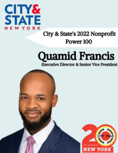 CYNY ED Quamid Francis named to City & State's Nonprofit Power 100 List