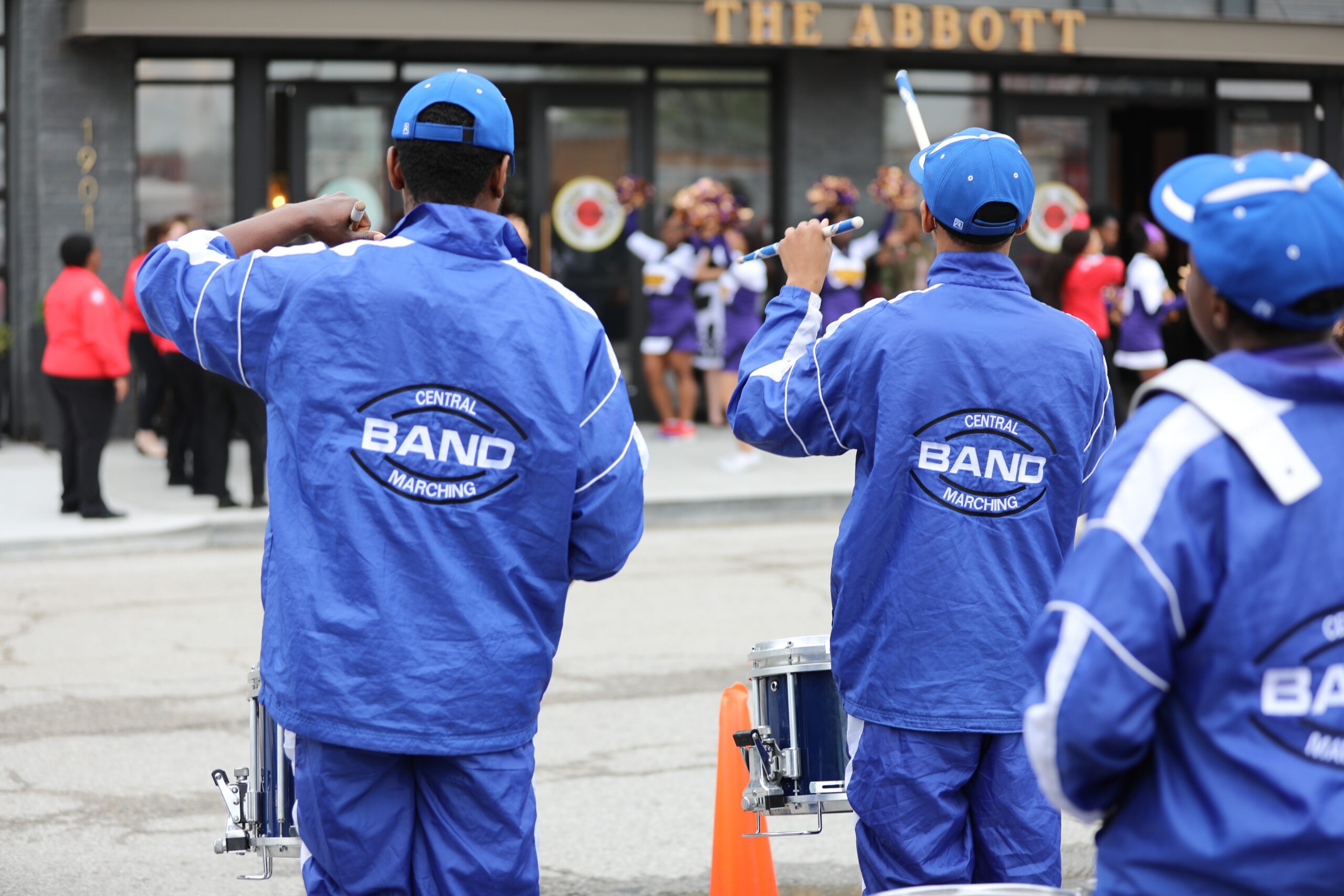 Central Marching Band welcoming guests to CY Kansas City's First Annual Gala