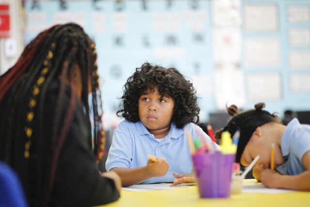 City Year student success coach and student