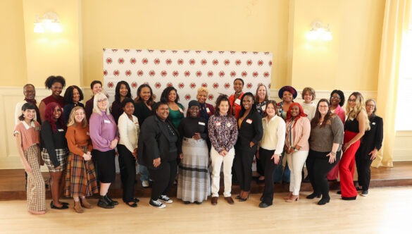 Group Picture of the Mentors and Mentees for City Year Little Rock's Women's Leadership Class of 2023